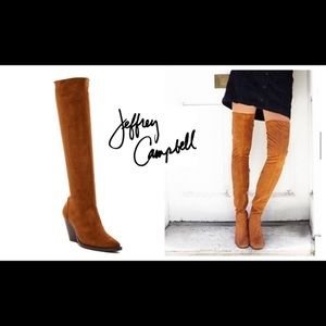 🆕 Jeffrey Campbell Gatlin Suede Over Knee Boots